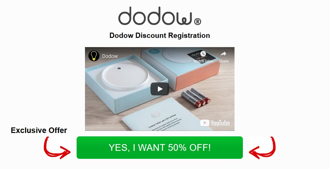 Exclusive Dodow Offer Discount For Web Page Viewers